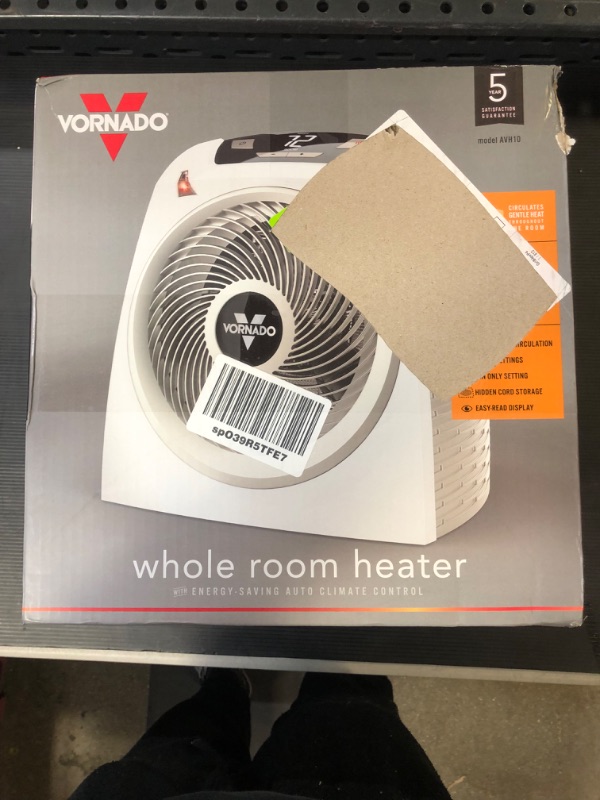 Photo 2 of Vornado AVH10 Vortex Heater with Auto Climate Control, 2 Heat Settings, Fan Only Option,White
