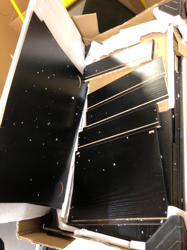 Photo 1 of DEVAISE 3-Drawer Wood File Cabinet with Lock, Mobile Lateral Filing Cabinet, Black Black 31.5"W x 15.7"D x 23.6"H