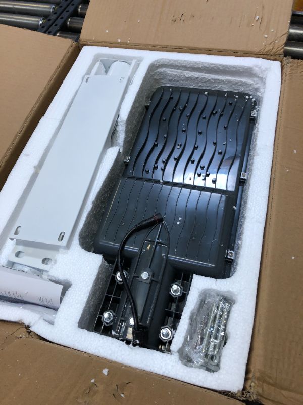 Photo 1 of 500W LED Solar Street Light Outdoor, 20000LM Dusk to Dawn Solar Parking Lot Lights with Light Sensor & Remote, IP66 Waterproof Solar Security Led Flood Lights for Yard, Garden, Basketball Court Style-2
