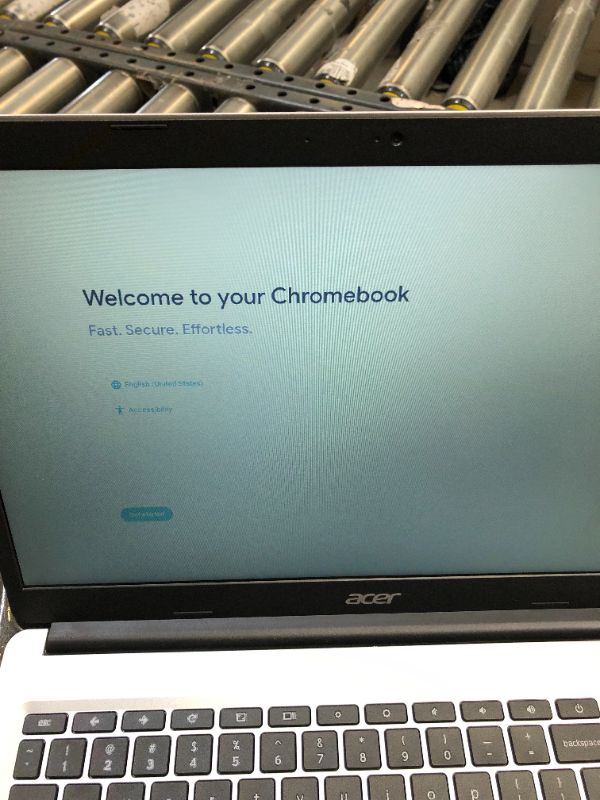 Photo 2 of Acer 2022 15inch HD IPS Chromebook, Intel Dual-Core Celeron Processor Up to 2.55GHz, 4GB RAM, 32GB Storage, Super-Fast WiFi Up to 1300 Mbps, Chrome OS-(Renewed) (Dale Silver)