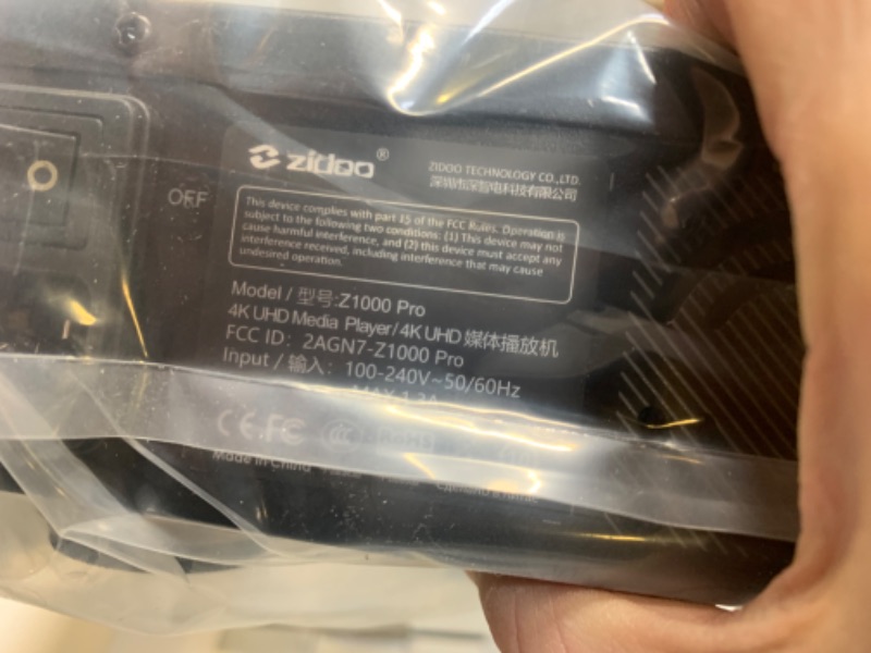Photo 7 of Zidoo Z1000 Pro UHD 4k Android Mediaplayer HDD Fach HDMI MKV USB LAN WLAN BD-ISO --- Box Packaging Damaged, Item is New

