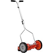 Photo 1 of American Lawn Mower Company 1204-14 14-Inch 4-Blade Push Reel Lawn Mower, Red, Replacement Blades
