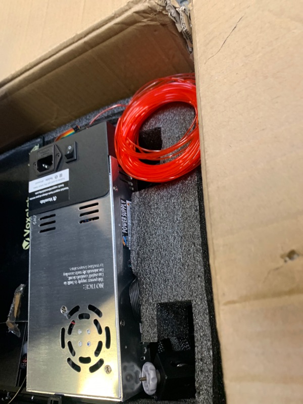 Photo 1 of Voxelab Aquila C2 3D Printer,Improved Alloy Metal Frame,FDM 3D Printer with Removable Build Platform,UL Certified Power Supply,Fully Open Source,Resume Printing,Build Volume 8.66x8.66x9.84in Aquila-C2 --- Box Packaging Damaged, Moderate Use, Scratches and