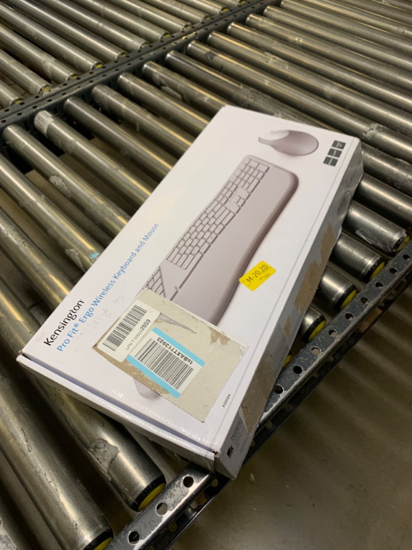 Photo 2 of Kensington Pro Fit Ergonomic Wireless Keyboard and Mouse - Grey (K75407US) --- Box Packaging Damaged, Item is New
