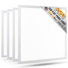 Photo 1 of 2x2 LED Flat Panel Light, Allsmartlife 2x2FT LED Panel Light Dimmable 4000K Bright White, 0-10V 40W(140W Equivalent) - White Frame, 4826 Lumens, 100-277V - UL & FCC Listed and Lighting Facts, 4-Pack --- Box Packaging Damaged, Item is New

