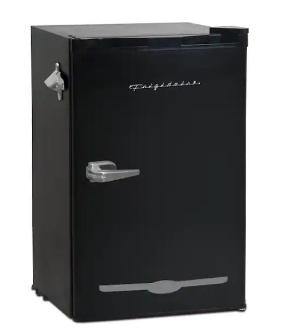 Photo 1 of 3.2 cu. ft. Retro Mini Fridge in Black
