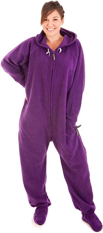 Photo 1 of Forever Lazy Footed Adult Onesies, One-Piece Pajama Jumpsuits for Men and Women, Unisex. with Detachable Feet.-medium
