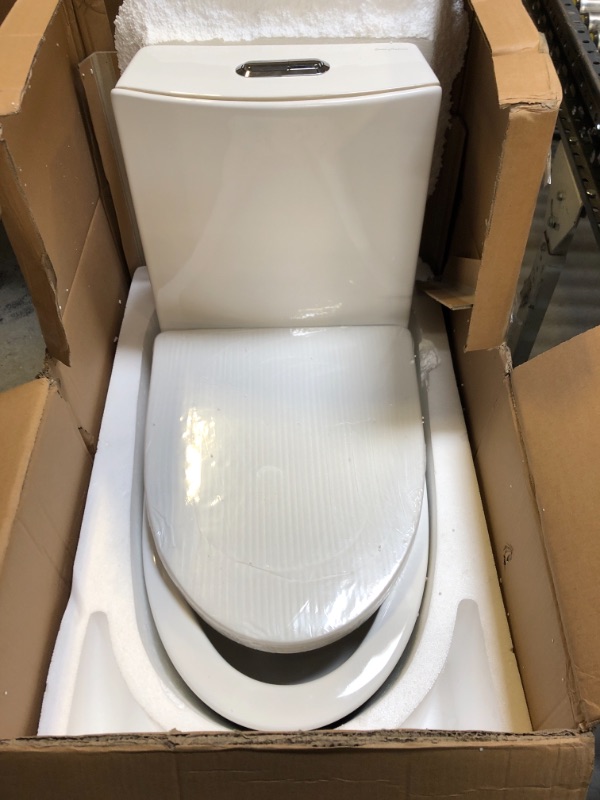Photo 2 of Swiss Madison Well Made Forever SM-1T254 St. Tropez One Piece Toilet, 26.6 x 15 x 31 inches, Glossy White Glossy White Top Flush