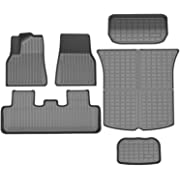 Photo 1 of SUPER LINER All Weather Floor Mats for Tesla Model Y 5-Seat 2021 2022 2023 Custom Fit TPE Car Floor Mats Cargo Liner Rear Cargo Tray Trunk Interior Accessories (Does NOT fit 7-Seat) --- Box Packaging Damaged, Item is New

