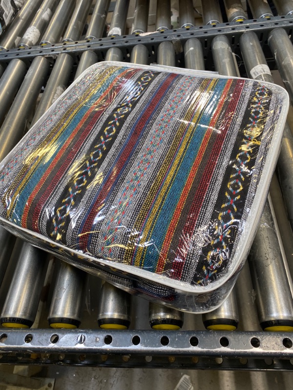 Photo 2 of BDK Saddle Blanket Seat Covers for Cars Full Set - Striped Woven Mexican Blanket Seat Covers with Matching Headrest Covers, Multi-Color Baja Seat Covers for Truck Auto Van SUV Multi Color