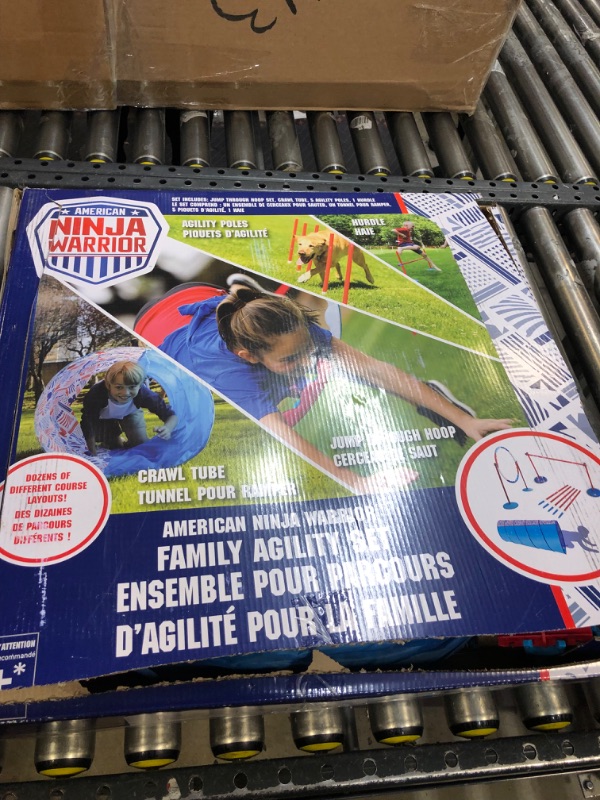 Photo 2 of American Ninja Warrior Family Agility Set - Obstacle Race Course - Great for Children, Adults and Pets - Perfect Outdoor Fun Racing Obstacles for All Ages!