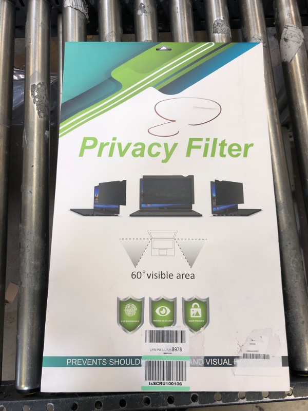 Photo 1 of [2023 Newest] 27 Inch Removable Computer Privacy Screen Filter for Monitor, PYS Privacy Screen Shield for 16:9 Widescreen Monitor, Anti-Glare Reduction Blue Light Filter Compatible with 27" Sizes 27 Inch (Diagonal) - 16:9 Aspect Ratio