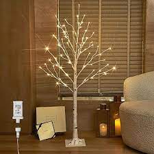 Photo 1 of 4ft Lighted Birch Tree