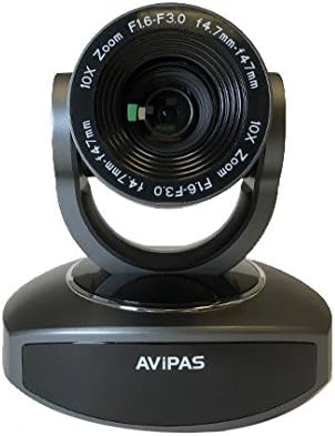 Photo 1 of AViPAS AV-1080 2.07MP Full HD Indoor/Outdoor 3G-SDI PTZ Camera with IP Live Streaming, 10x Optical Zoom, Dark Gray
