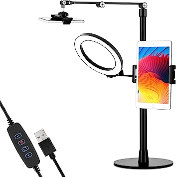 Photo 1 of MagicHold Height Adjusting Metal Bed Office Floor Stand Mount Holder for Tablets Smartphone 