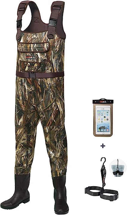 Photo 1 of HISEA Neoprene Chest Waders for Men with Boots Duck Hunting Waders with Hanger - -Size M10
