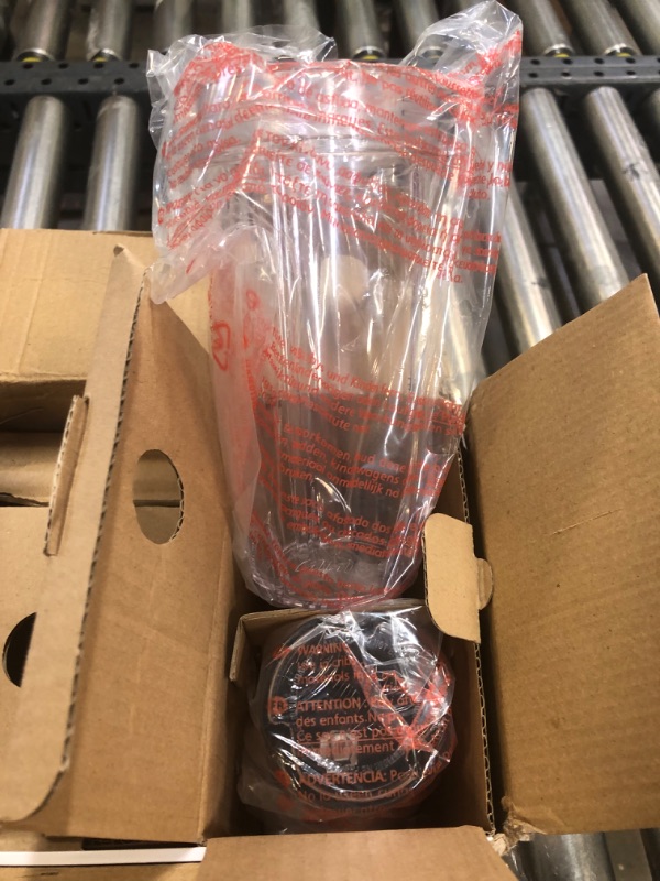 Photo 1 of Ninja Personal Blender for Shakes, Smoothies, Food Prep, and Frozen Blending with 700-Watt Base and (2) 16-Ounce Cups with Spout Lids (QB3001SS), Black 700 Watts 700 Watts
NEW - OPEN BOX