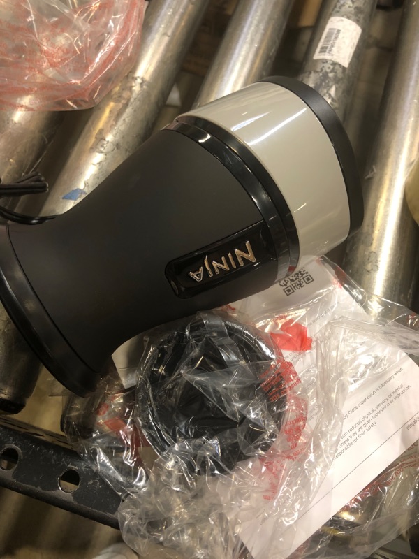 Photo 1 of Ninja Personal Blender for Shakes, Smoothies, Food Prep, and Frozen Blending with 700-Watt Base and (2) 16-Ounce Cups with Spout Lids (QB3001SS), Black 700 Watts 700 Watts
NEW - OPEN BOX