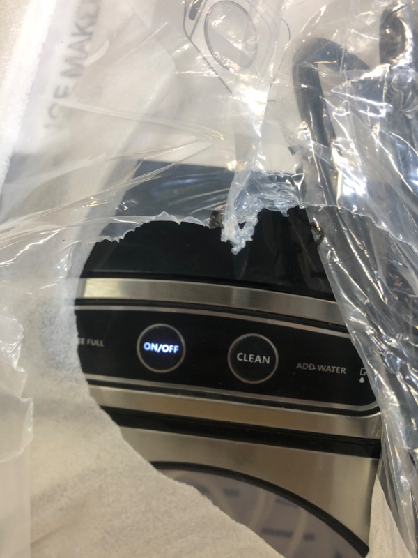 Photo 1 of Thereye Countertop Nugget Ice Maker, Pebble Ice Maker Machine, 30lbs Per Day, 2 Ways Water Refill, 3Qt Water Reservoir & Self-Cleaning, Stainless Steel Finish Ice Machine for Home Office Bar Party