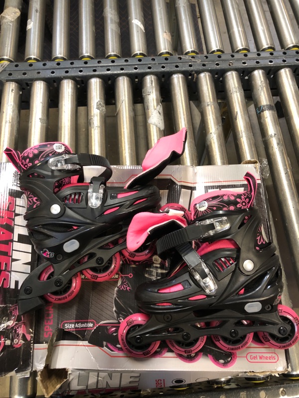 Photo 2 of Inline Skates for Girls and Boys, Roller Blades with Gel Wheels and Adjustable Sizing for Adults and Kids, Roller Blades for Men, Women, Girls, Boys, Lightweight Roller Blade Skates, High Bounce. 2-5
