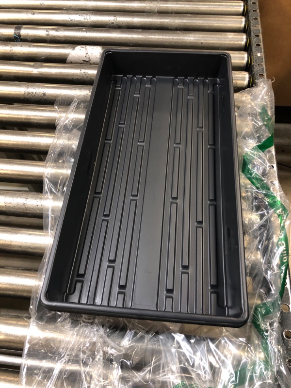 Photo 2 of 5 Pack of Durable Black Plastic Growing Trays (Without Drain Holes) 21" X 11" X 2" - Flowers, Seedlings, Plants, Wheatgrass, Microgreens & More