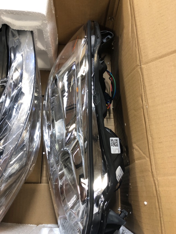 Photo 1 of AXLAHA 2006-2013 Chevy Impala Headlights Assembly for 2014-2015 Chevy Impala Limited / 2006-2007 Chevy Monte Carlo Chrome Housing Amber Reflector Replacement Driver and Passenger Side A-Chrome Housing Amber Reflector