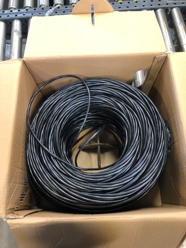 Photo 2 of celertec CAT6 Ethernet Cable, 1000ft, 23AWG Solid Bare Copper, Unshielded Twisted Pairs(UTP), 550MHz, ETL Listed &CMR Riser Rated, Indoor, Bulk Ethernet Cable, Pull Box -Black