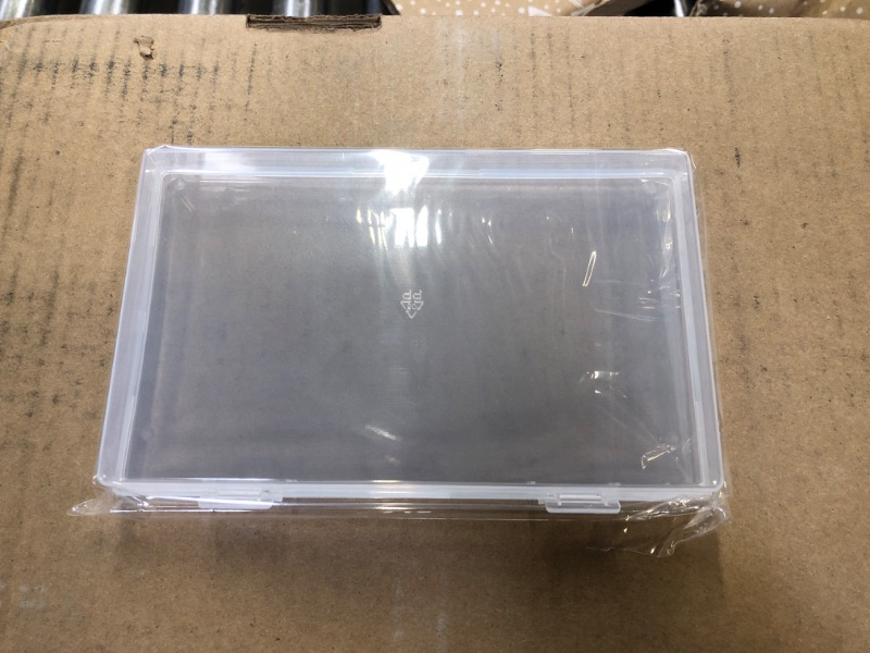 Photo 1 of 7"x4"1" Plastic Containers with Labels, Set of 18