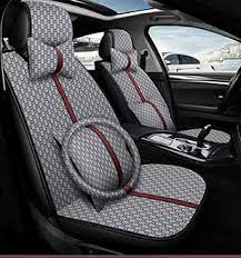 Photo 1 of NAGICYLOTUS Car Seat Covers Full Set, Faux Leather Automotive Vehicle Cushion Seat Covers for Cars SUV Pick-up Truck Universal Fit Set Auto Interior Accessories Grey