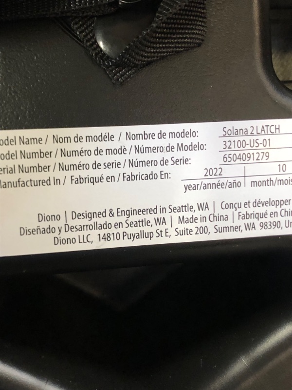 Photo 3 of Diono Solana 2 XL Pack of 2 2022, Dual Latch Connectors, Lightweight Backless Belt-Positioning Booster Car Seat, 8 Years 1 Booster Seat, Black NEW! LATCH Connect 2-Pack Black