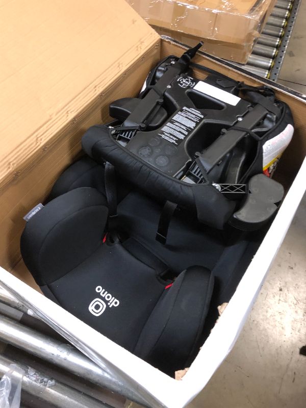 Photo 2 of Diono Cambria 2 XL 2022, Dual Latch Connectors, 2-in-1 Belt Positioning Booster Seat, High-Back to Backless Booster with Space and Room to Grow, 8 Years 1 Booster Seat, Black NEW! Black