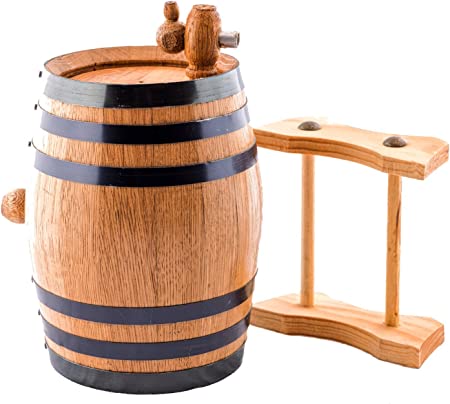 Photo 1 of 1 Liter American Oak Aging Whiskey Barrel | Handcrafted using American White Oak | Age your own Whiskey, Beer, Wine, Bourbon, Tequila, Hot Sauce & More
