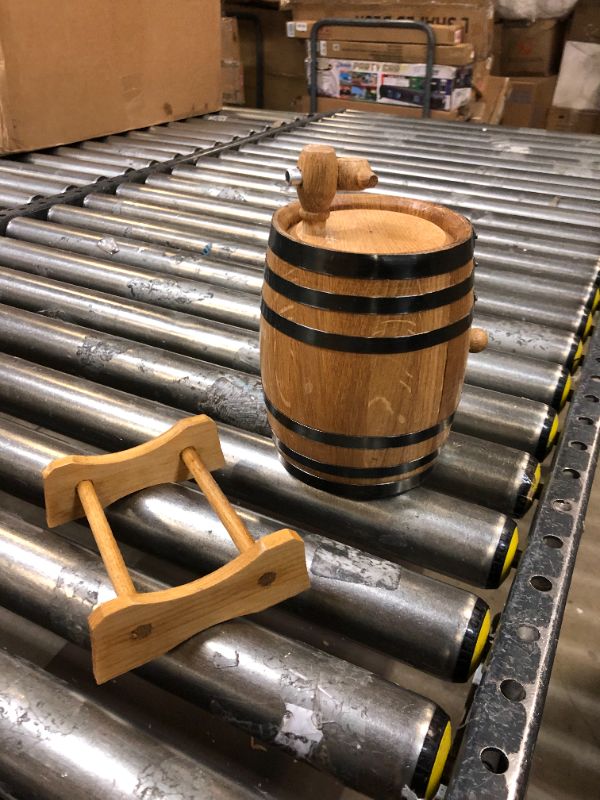 Photo 2 of 1 Liter American Oak Aging Whiskey Barrel | Handcrafted using American White Oak | Age your own Whiskey, Beer, Wine, Bourbon, Tequila, Hot Sauce & More
