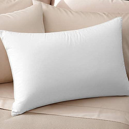 Photo 1 of  Premium Sleeping Pillow| European White Goose Down | 800 Fill Power | 300 Thread Count 100% Cotton Sateen Shell | Hypoallergenic |...KING SIZE
