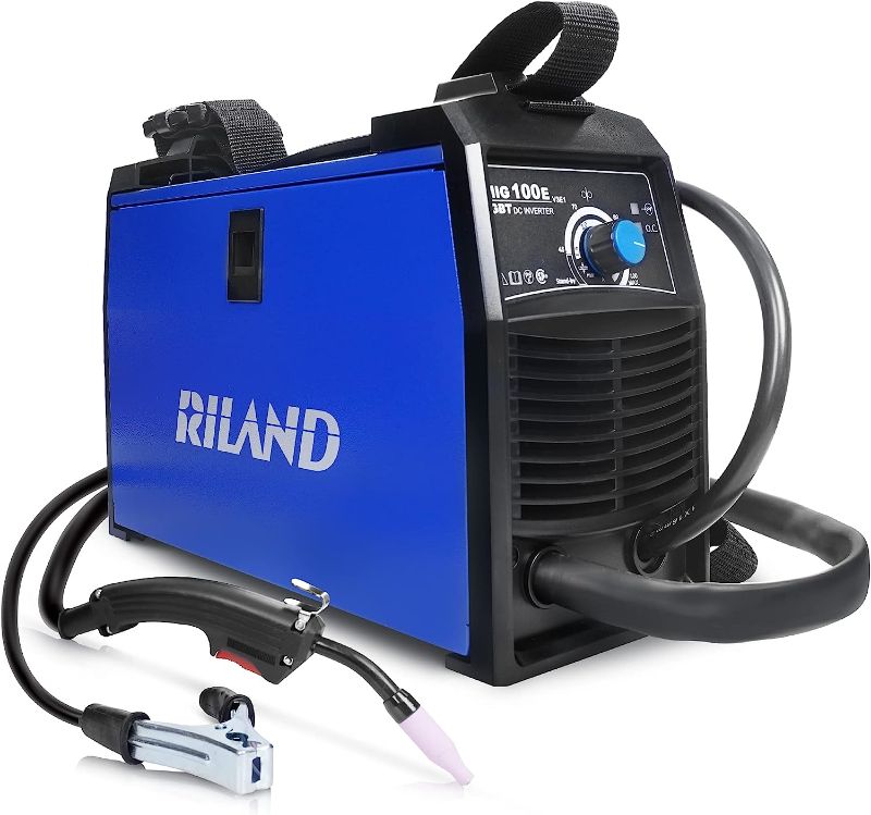 Photo 1 of RILAND MIG Welder, MIG Welding Machine, Automatic Wire Feed Welder, Flux Cored Welding Machine with DIY Home Portable Welder Accessories 110/115/120V-MIG...
