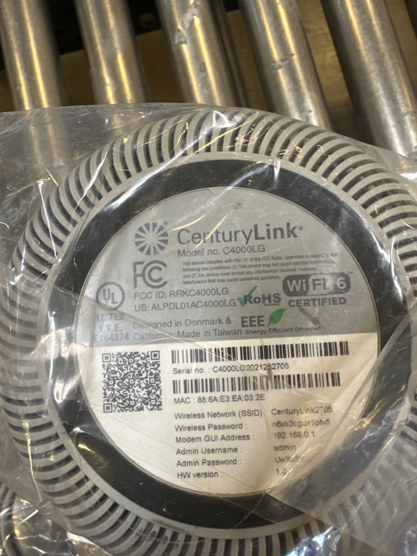 Photo 3 of C4000BG CenturyLink Bonded Line DSL Router
