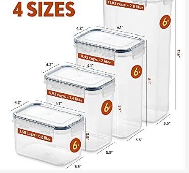 Photo 1 of Airtight Food Storage Container Set 5 Pack 