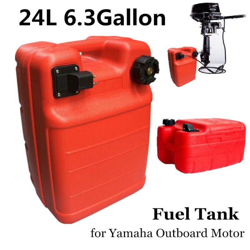 Photo 1 of 24L/6.3Gallon Marine Outboat Fuel Tank Portable Lightweight Fuel Tank W/Connecto
