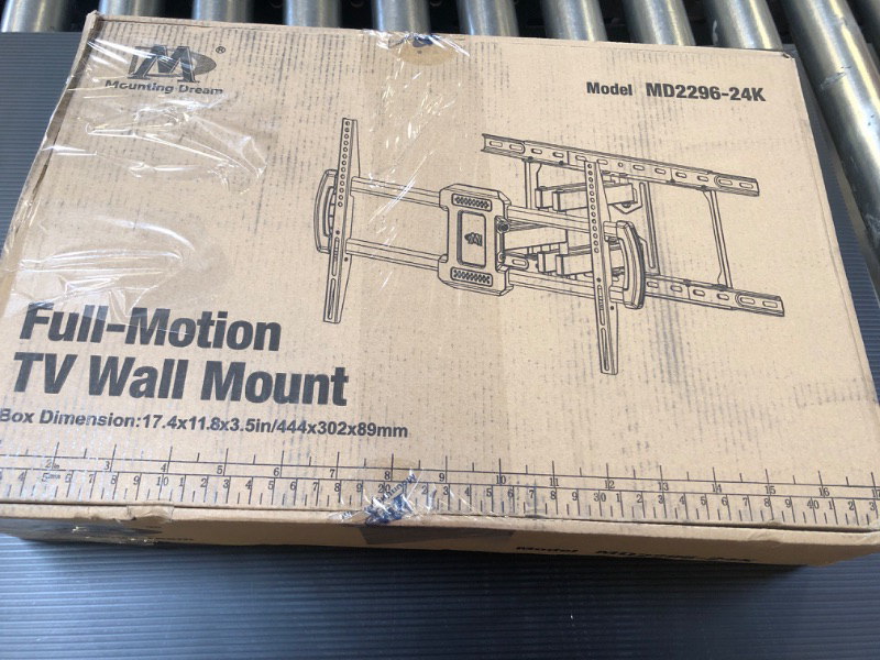 Photo 3 of Mounting Dream TV Wall Mounts TV Bracket for Most 42-70 Inch TVs, UL Listed Premium TV Mount Full Motion with Articulating Arms, Max VESA 600x400mm and 100LBS, Fits 16", 18", 24" Studs, MD2296-24K