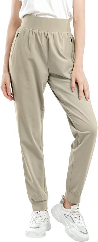 Photo 1 of MEDIUM Webetop Elastic High Waisted Jogger Running Pants for Women, Workout Track Lounge Pant with Pockets
