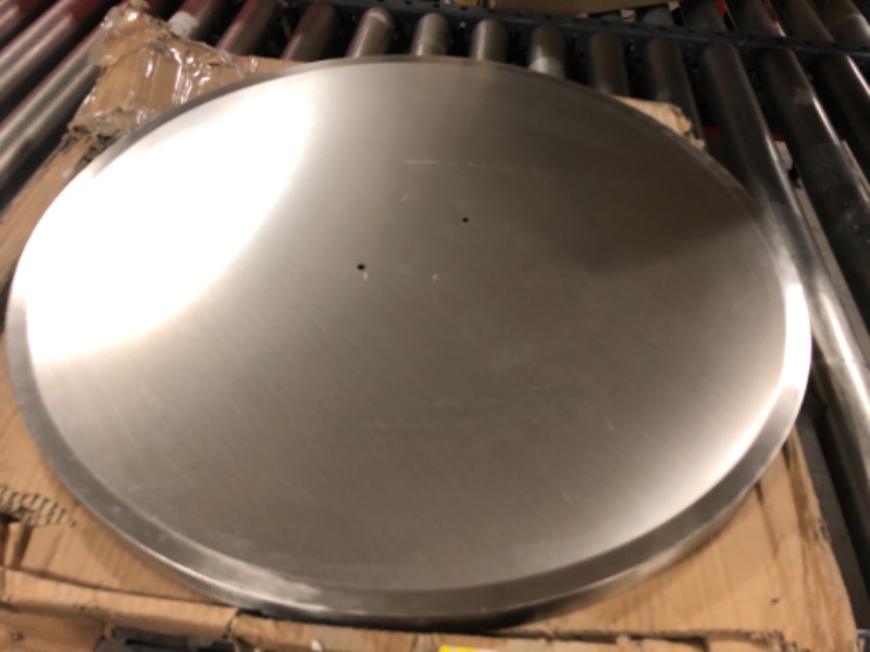 Photo 4 of AJinTeby 22" Round Stainless Steel Fire Burner Pit Cover Fits 19" Round Drop-in Fire Pit Pan, Round Flat Fire Pit Pan
