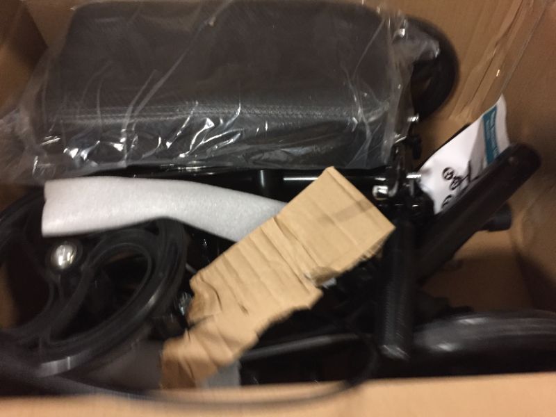 Photo 1 of WINLOVE Black Steerable Knee Walker Roller Scooter with Basket Dual Braking System for Angle and Injured Foot Broken Economy Mobility