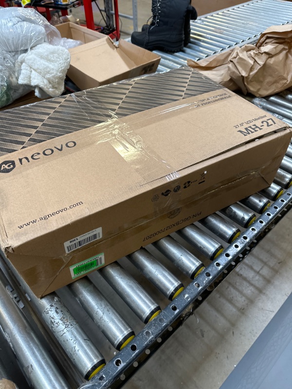 Photo 1 of AG Neovo MH-27 27 Inch IPS 1080p Bezel Less Ergonomic Monitor with HDMI, DisplayPort and Speakers, Height Adjustable, Pivot, Swivel and Tilt for Offic

