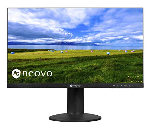 Photo 1 of AG Neovo MH-27 27 Inch IPS 1080p Bezel Less Ergonomic Monitor with HDMI, DisplayPort and Speakers, Height Adjustable, Pivot, Swivel and Tilt for Offic


