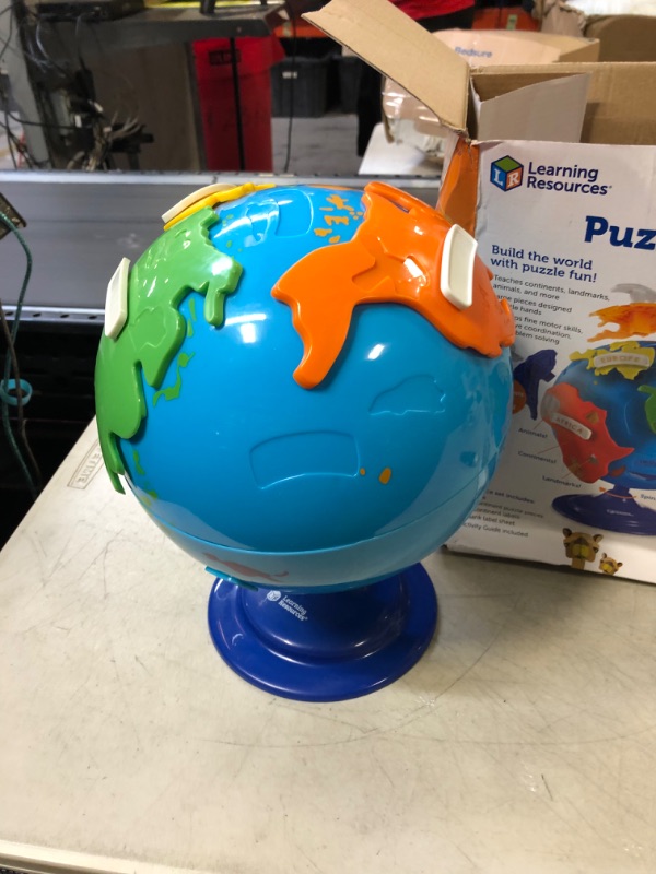Photo 1 of Learning Resources Puzzle Globe, 7 Continent Pieces, 8 Inches
