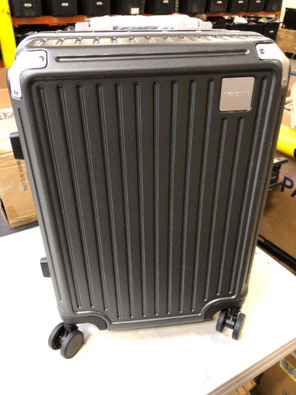 Photo 1 of LUGGEX Hard Shell Carry On Luggage with Aluminum Frame - 100% PC No Zipper Suitcase - 4 Metal Corner Hassle-Free Travel (Hard Case Suitcase)
