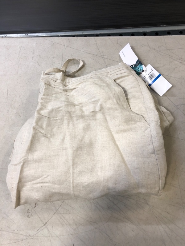 Photo 2 of Cubavera Men's Linen-Blend Pants with Drawstring (Size Small-5x Big & Tall) X-Large/32" Inseam Natural Linen