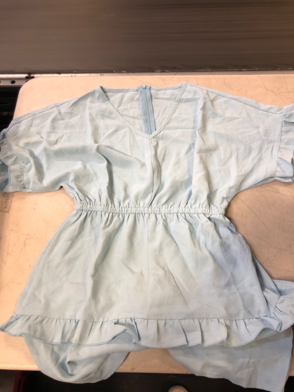 Photo 1 of GIRLS ROMPER LIGHT BLUE SMALL