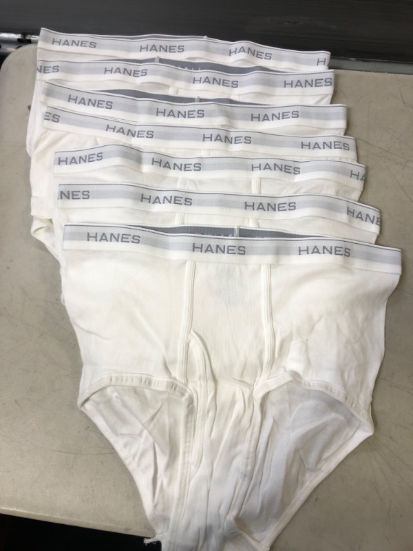 Photo 1 of 7 PCK HANES MEN UNDERWEAR WHITE XL