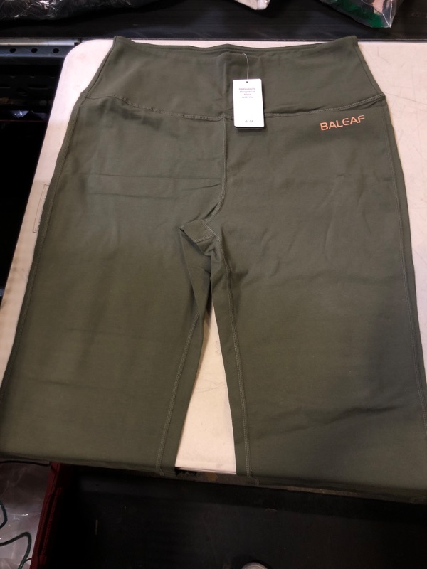 Photo 1 of BALEAF FLARED LEGGINGS OLIVE LARGE